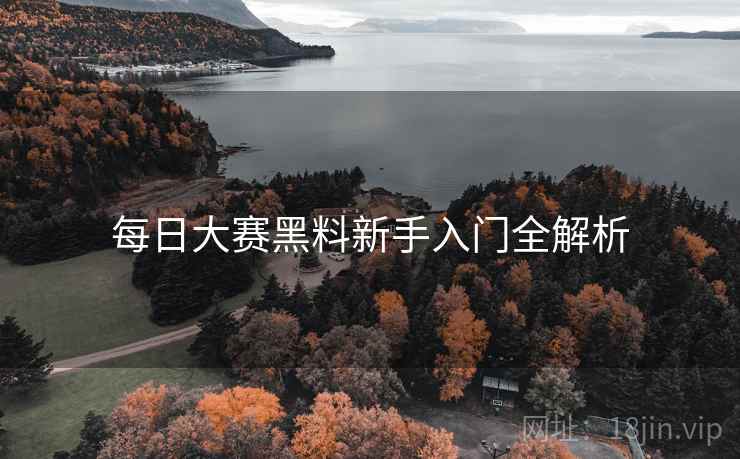 每日大赛黑料新手入门全解析