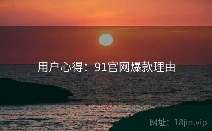 用户心得：91官网爆款理由